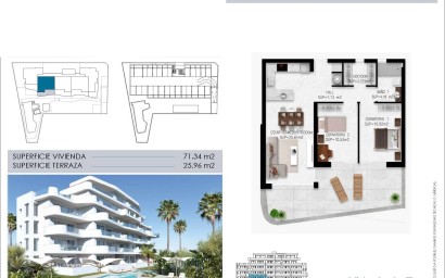 Nieuwbouw Woningen - Apartment - Pilar de la Horadada - Mil Palmeras