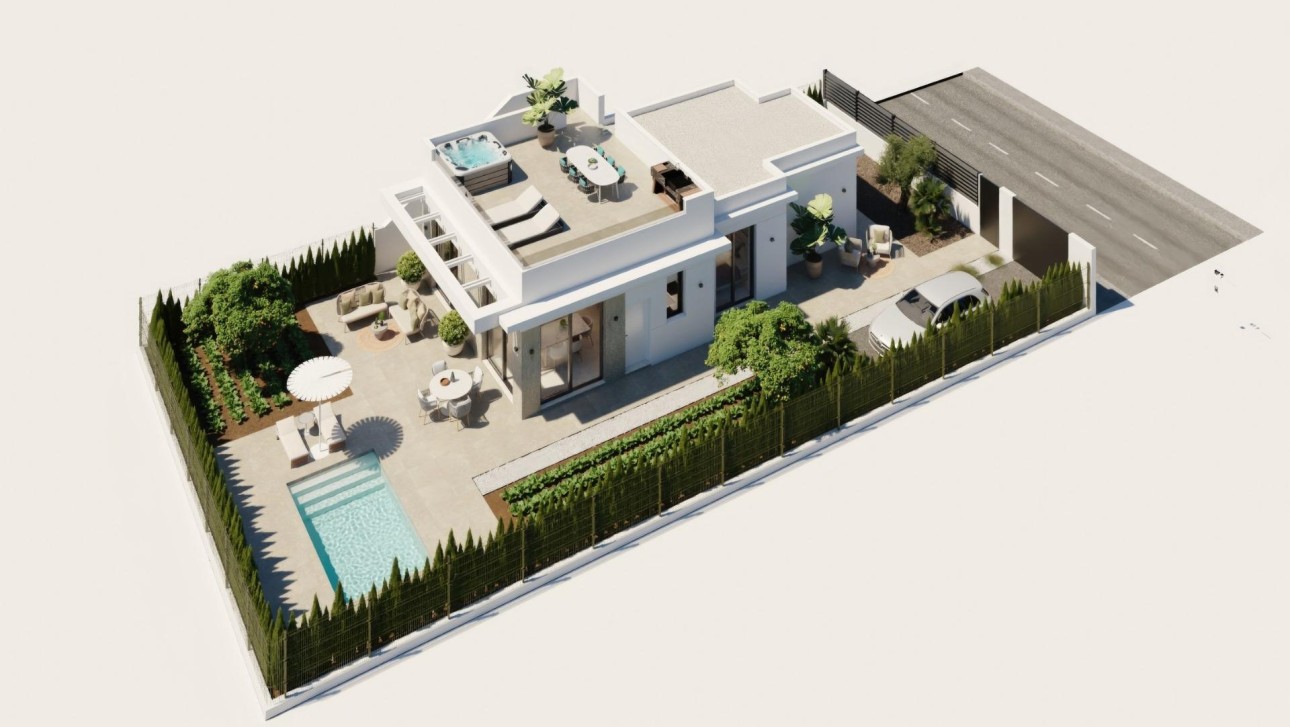 Obra nueva - Villa - Fuente Álamo - Hacienda Del Álamo Golf