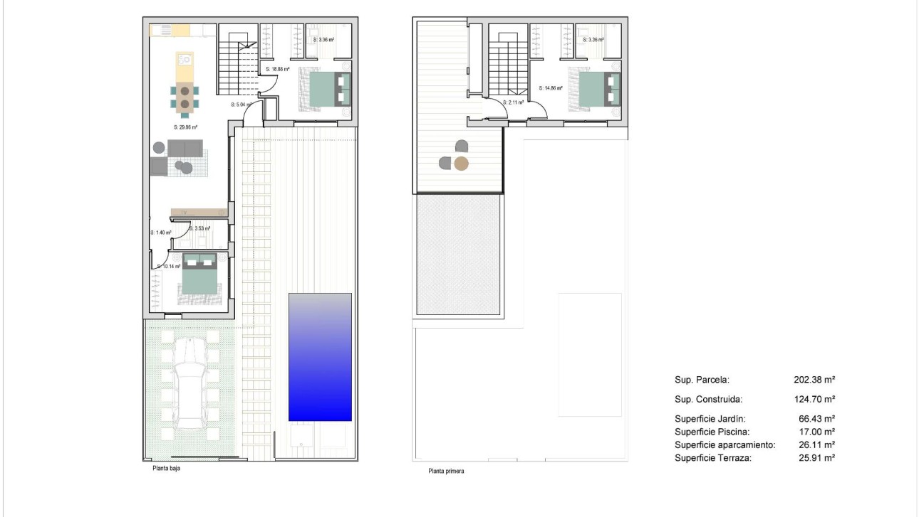 New Build - Townhouse - San Javier - Parque del doce