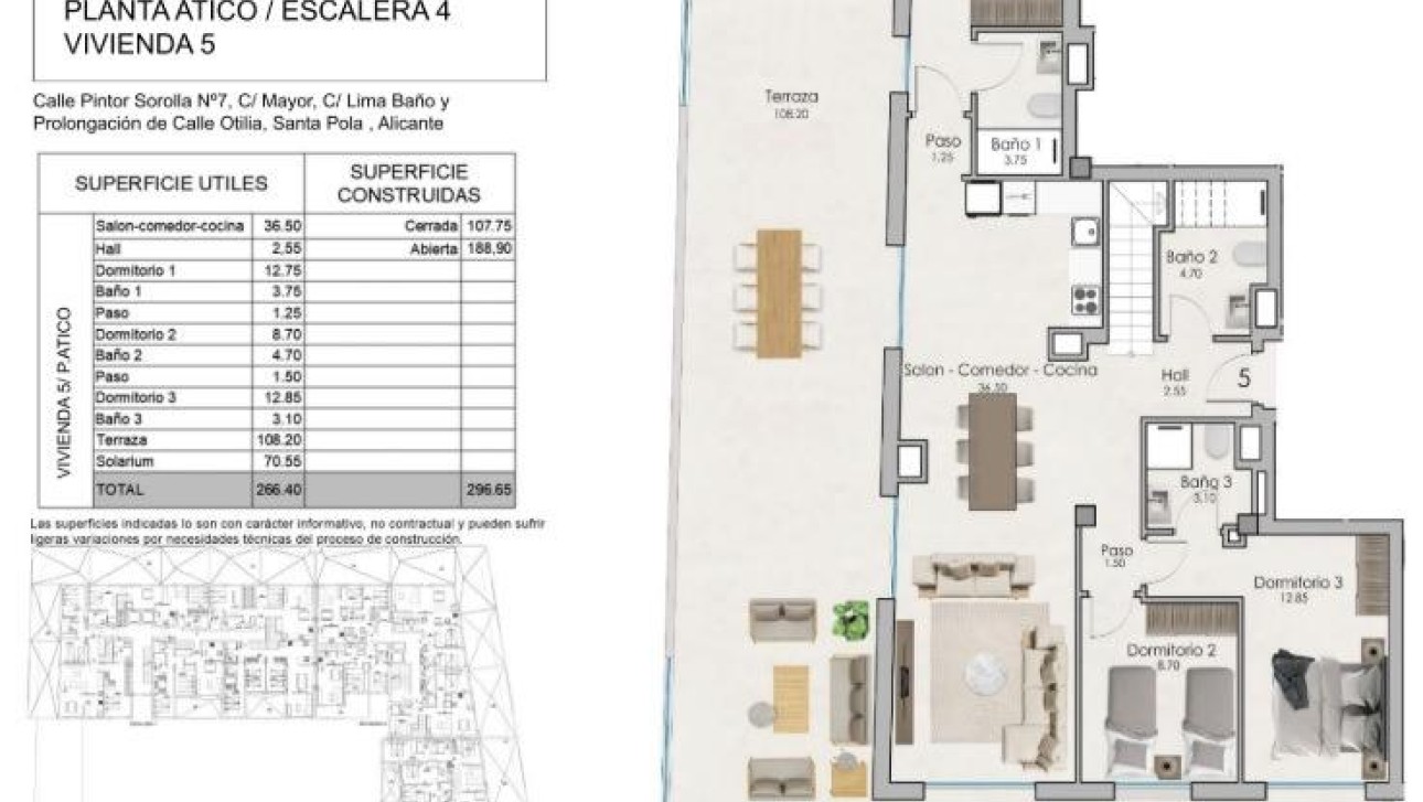 New Build - Penthouse - Santa Pola - Estacion de autobuses