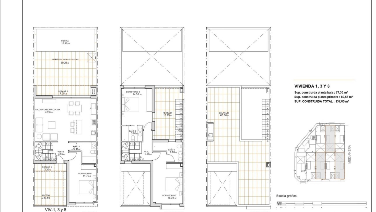 Obra nueva - Adosado - San Javier - pueblo