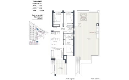 New Build - Penthouse - Los Alcazares - Serena Golf