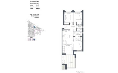 New Build - Apartment - Los Alcazares - Serena Golf