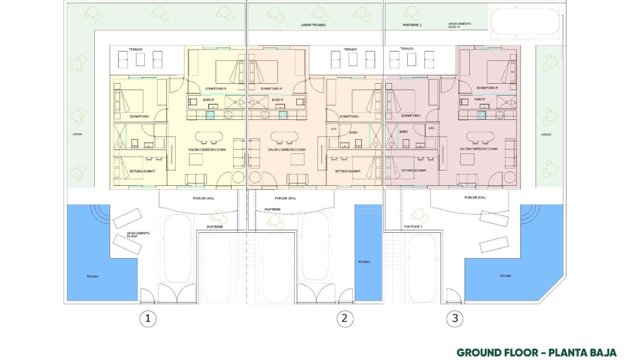 Новое здание - Бунгало - Pilar de la Horadada - parques de Andromeda