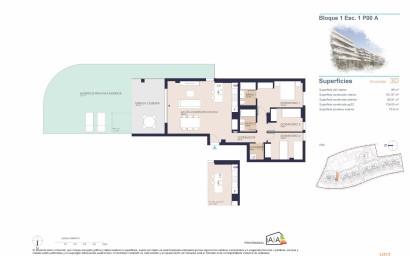 New Build - Ground floor apartment - Denia - Playa de La Almadraba