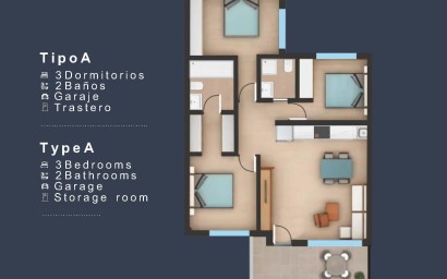 New Build - Top Floor Bungalow - San Pedro del Pinatar - Los Pinos
