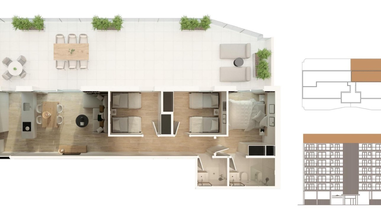 Nouvelle construction - Attique - Moncofa - Playa de Moncofa