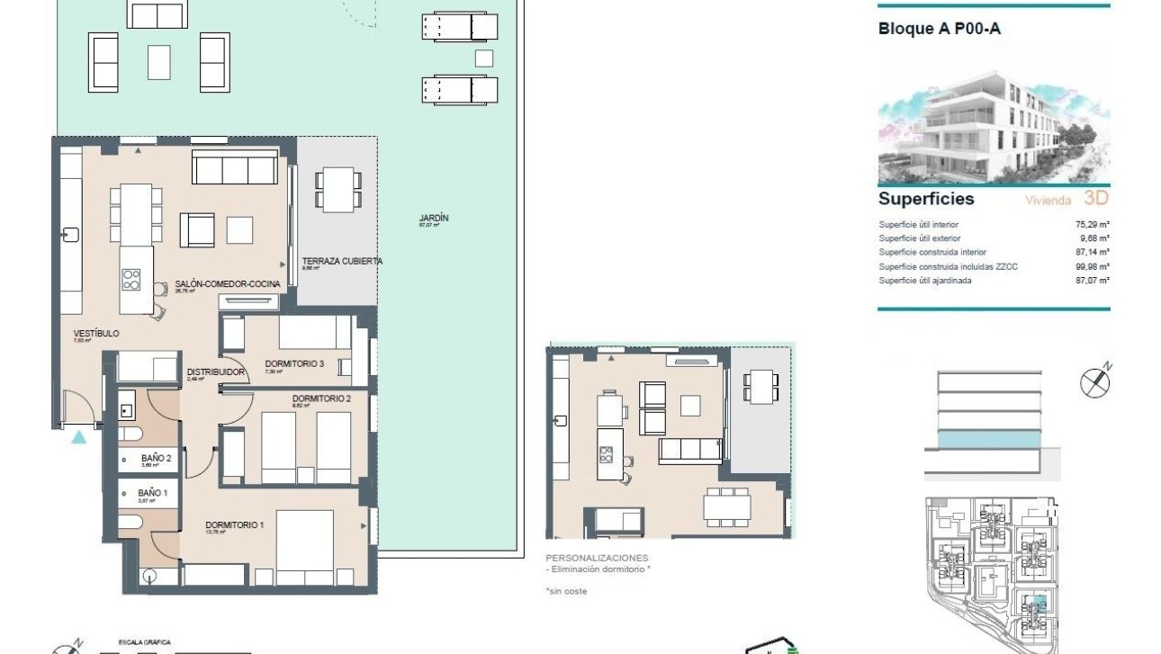 New Build - Ground floor apartment - Benicassim - Almadraba