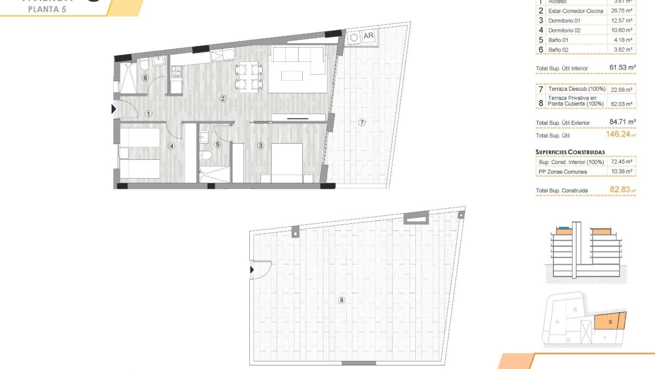 Obra nueva - Ático - Torrevieja - Centro