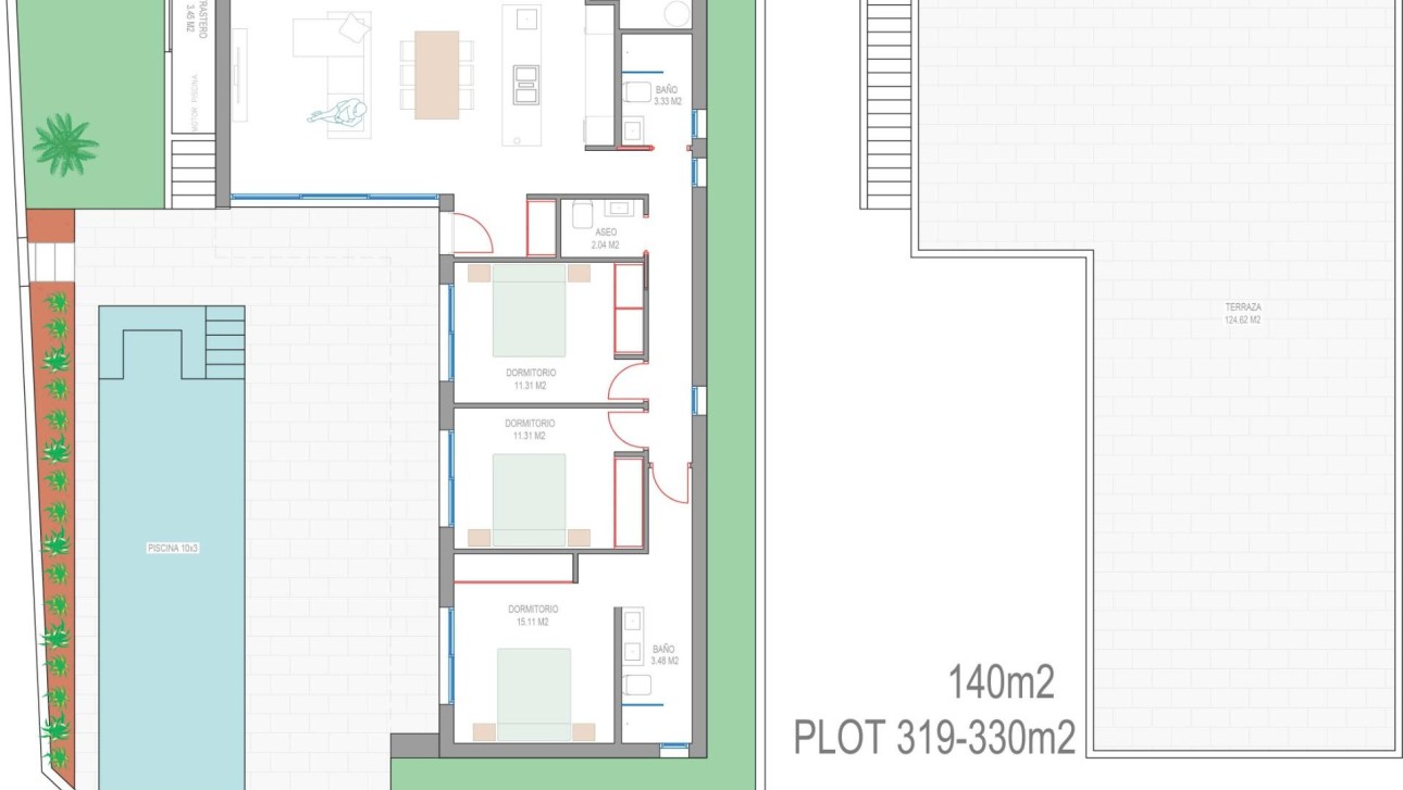 Nieuwbouw Woningen - Villa - San Javier - Parque del doce