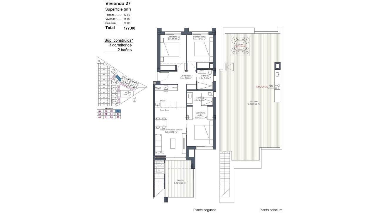 Nieuwbouw Woningen - Penthouse - Los Alcazares - Serena Golf