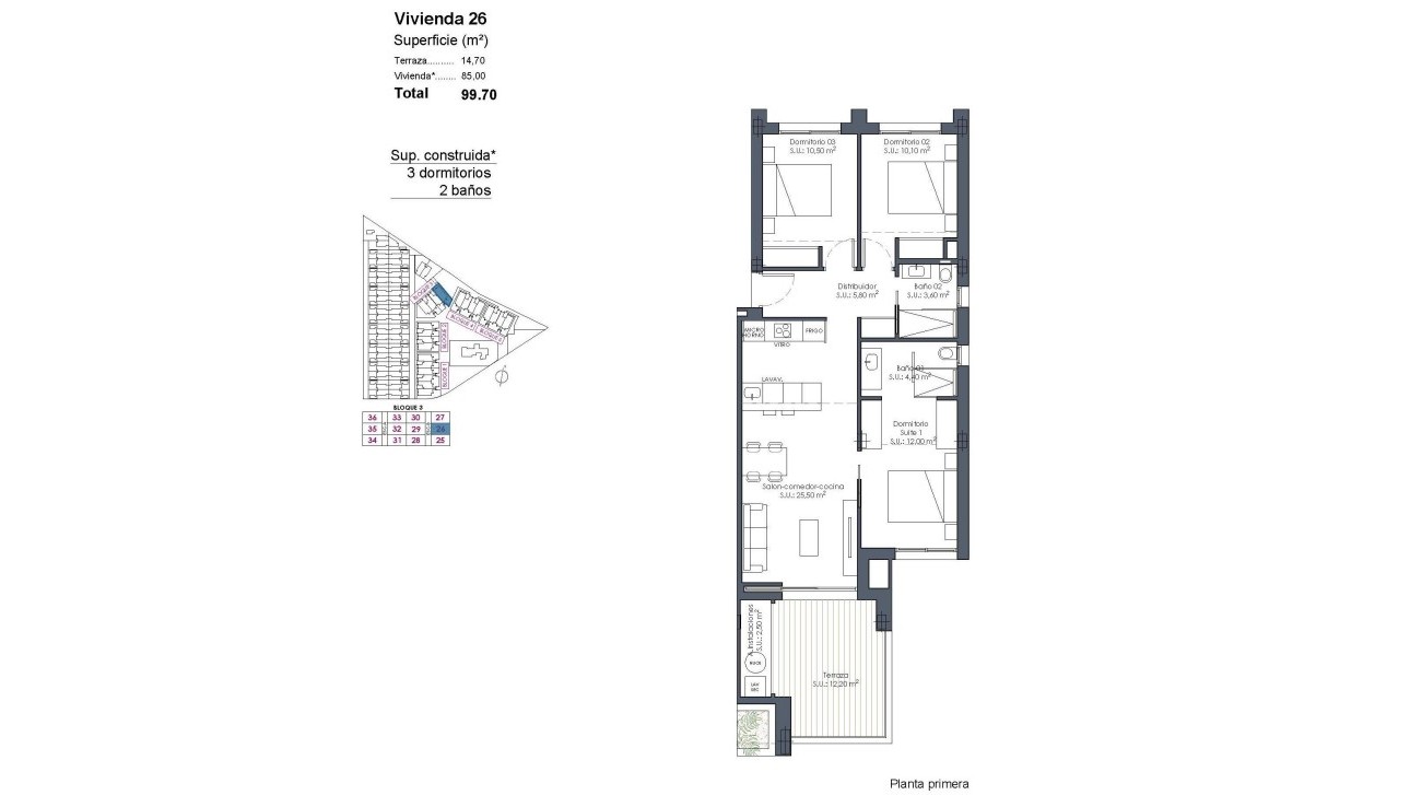 Nieuwbouw Woningen - Apartment - Los Alcazares - Serena Golf