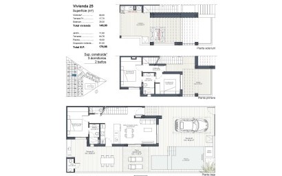 Nieuwbouw Woningen - Herenhuis - Los Alcazares - Serena Golf