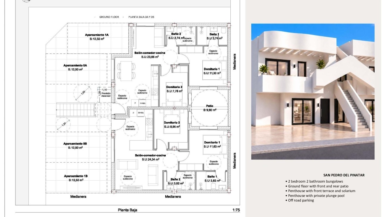 Obra nueva - Bungalow - San Pedro del Pinatar - Los Peñascos